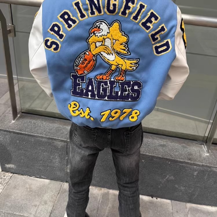 Embroidery Yellow - East Asian 1978 Retro Yellow Eagle