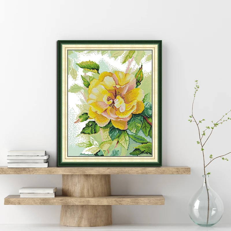 Embroidery Yellow - Joy Sunday Cross Stitch Kit Yellow