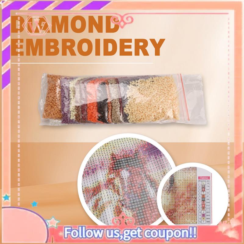 Embroidery Running Stitch - Upgraded Full Drill Square Diamond DIY
