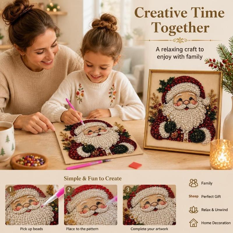 1PC 5D DIY Wall Decor Christma - огляд і ціна Embroidery Xmas Kits