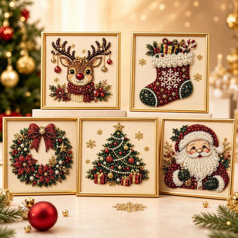 1PC 5D DIY Wall Decor Christma - огляд і ціна Embroidery Xmas Kits