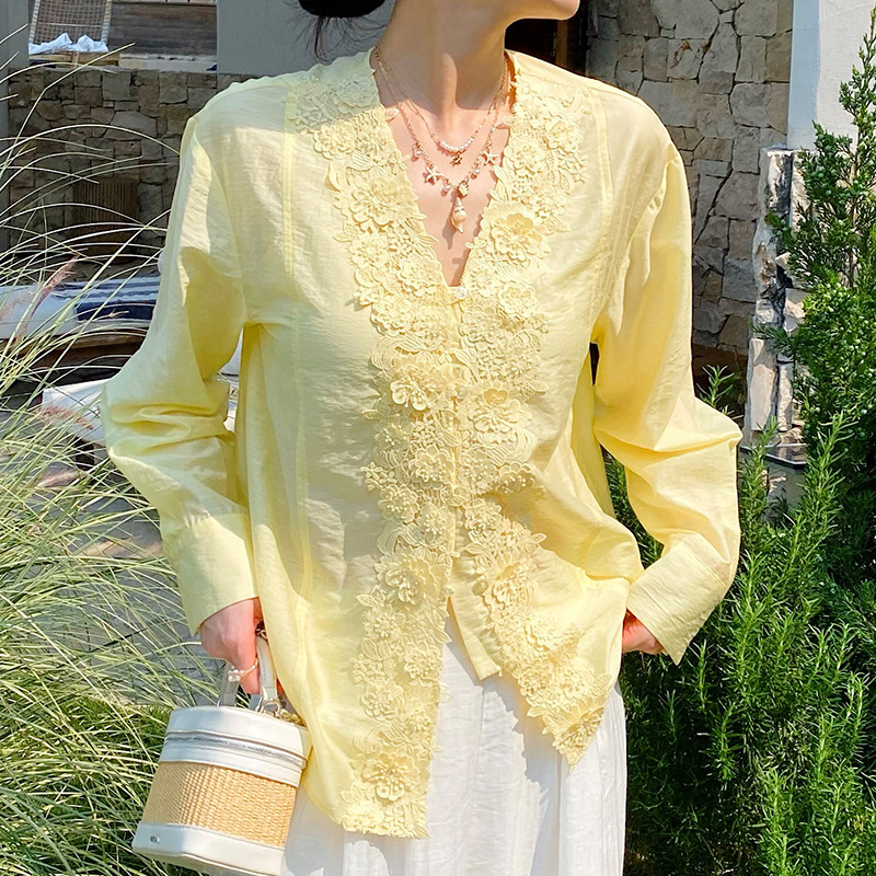 French Style Lace Embroidery S - огляд і ціна Embroidery Yellow