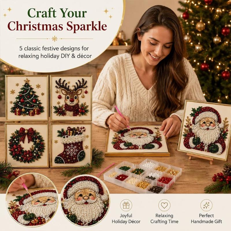 * New Hot Christmas Santa Clau - огляд і ціна Embroidery Xmas Kits