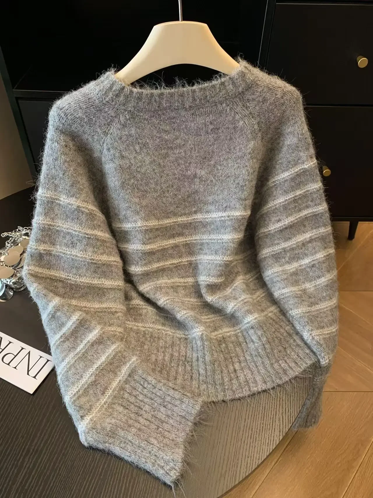 Autumn Winter Women's Striped  - огляд і ціна Embroidery Origin