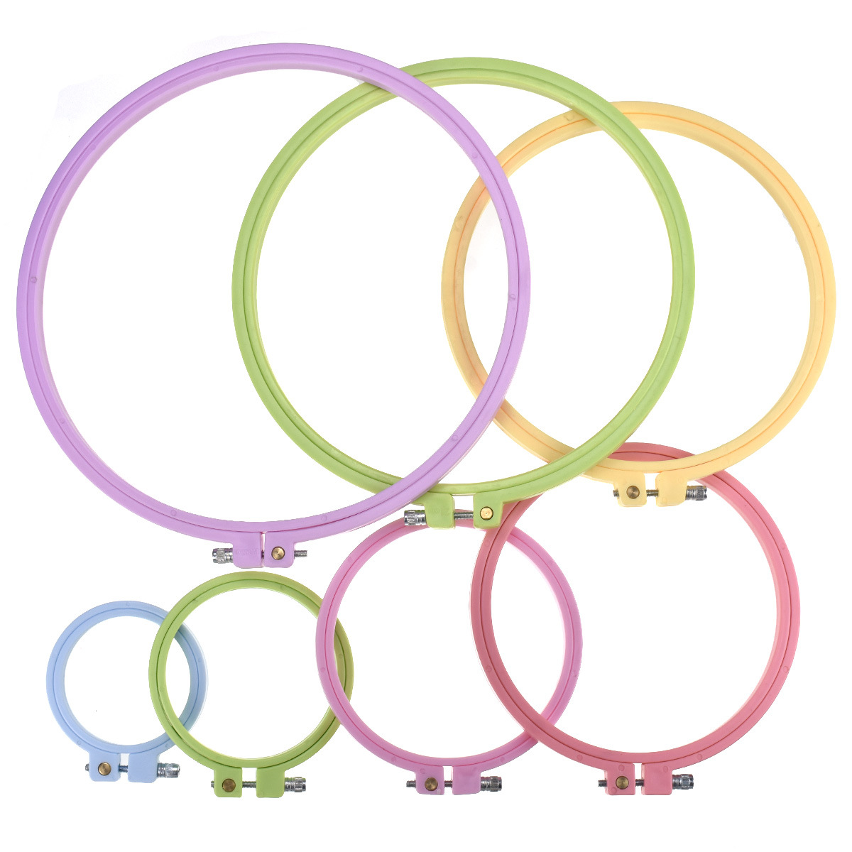 1/7pcs 7-25cm Plastic Embroide - огляд і ціна Embroidery Hooping