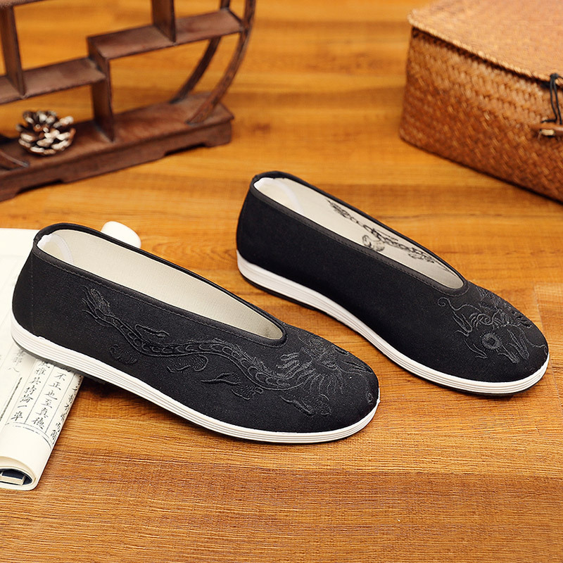 Vintage Chinese Kung Fu Shoes  - огляд і ціна Embroidery Yellow