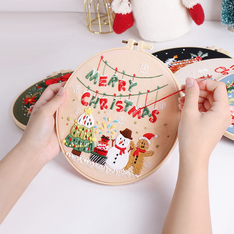Merry Christmas DIY Embroidery - огляд і ціна Embroidery Xmas Kits