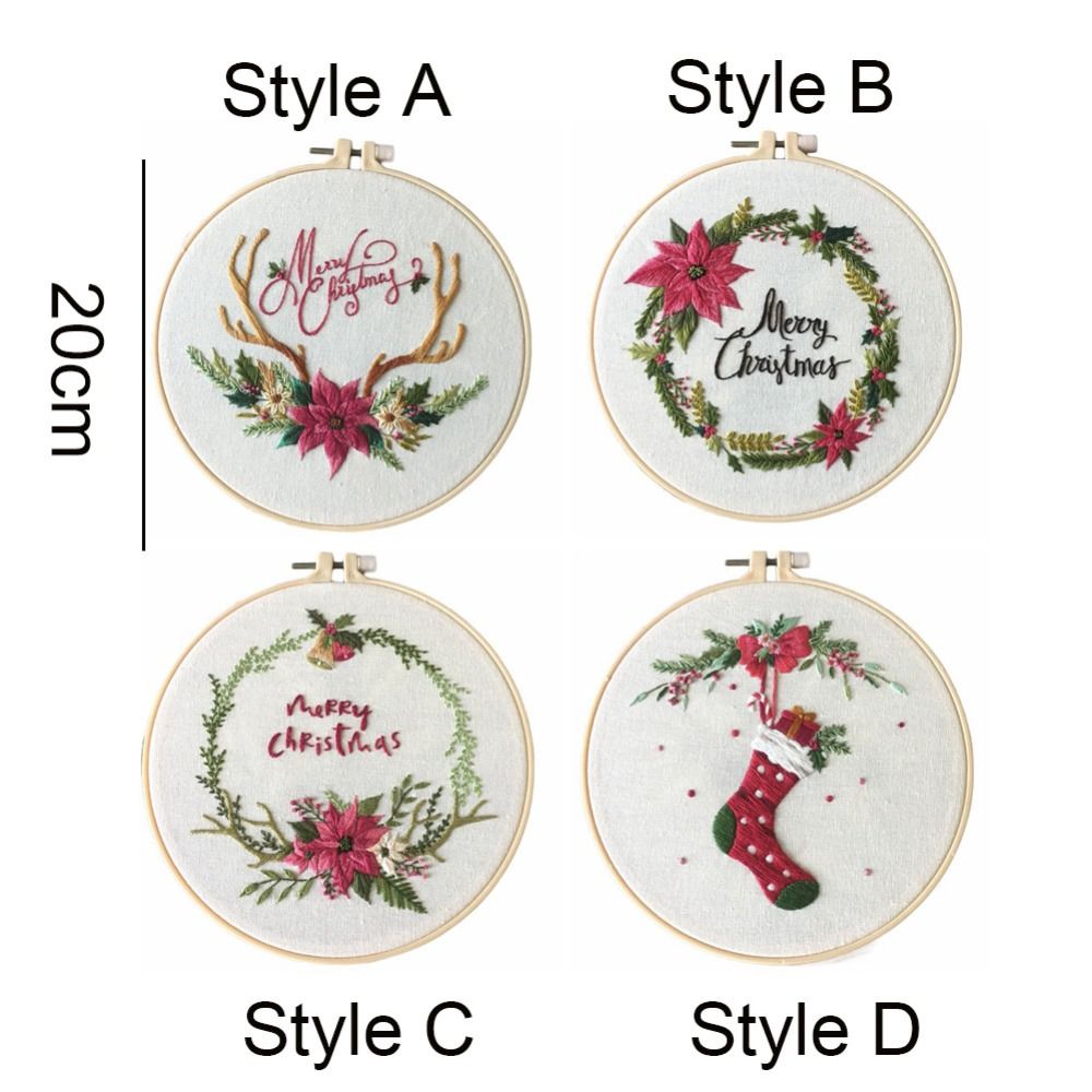 Xmas Gifts DIY Christmas Embro - огляд і ціна Embroidery Xmas Kits