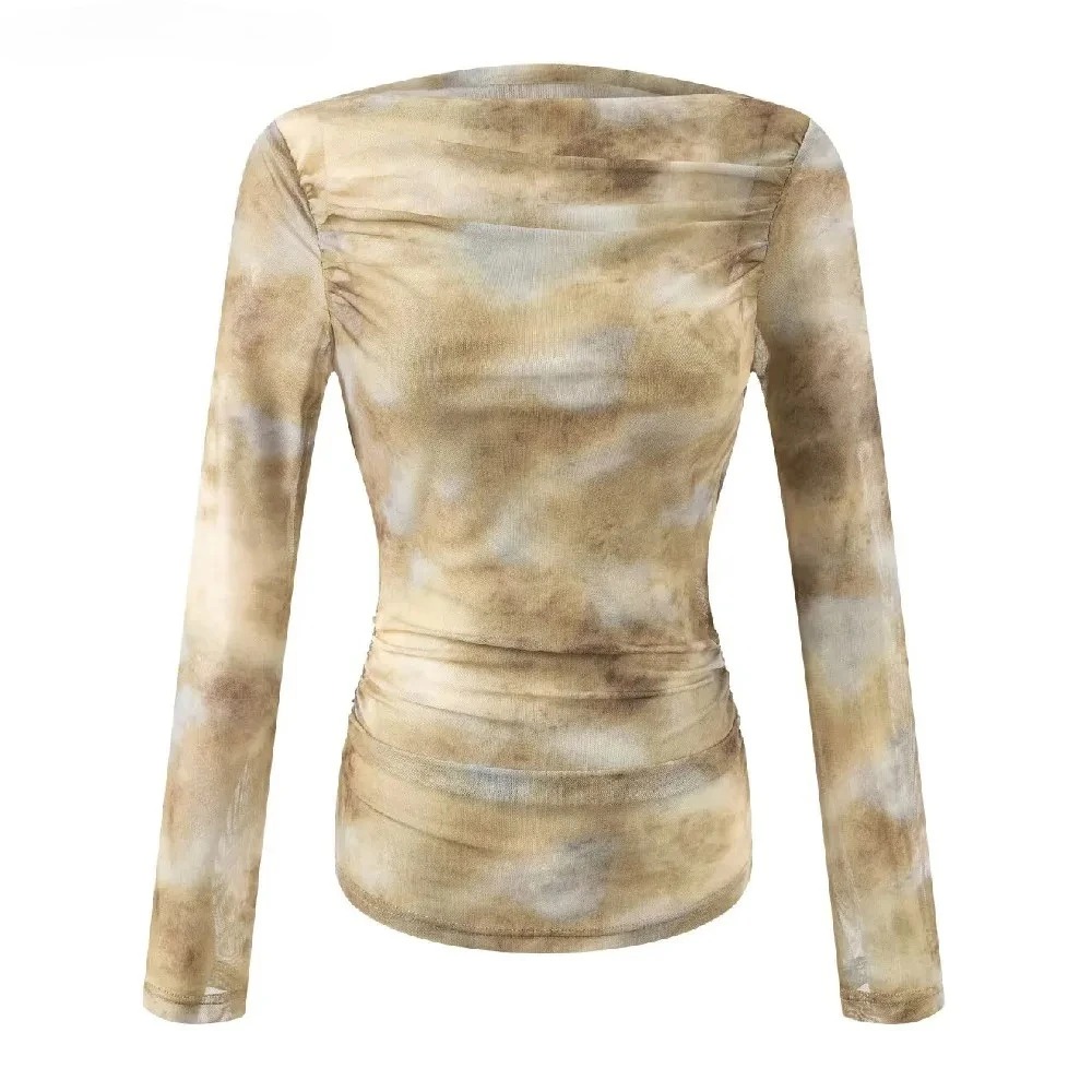 2025 Sexy Tie-Dye Print Ruched - огляд і ціна Embroidery Origin
