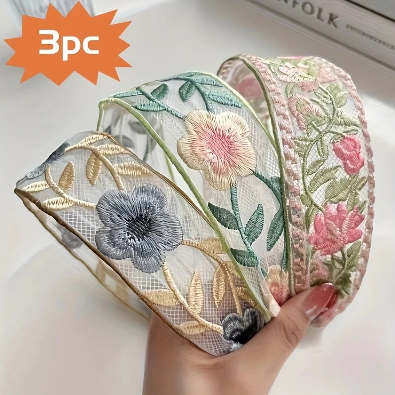 1/3pcs Elegant Chiffon Embroid - огляд і ціна Embroidery Hooping