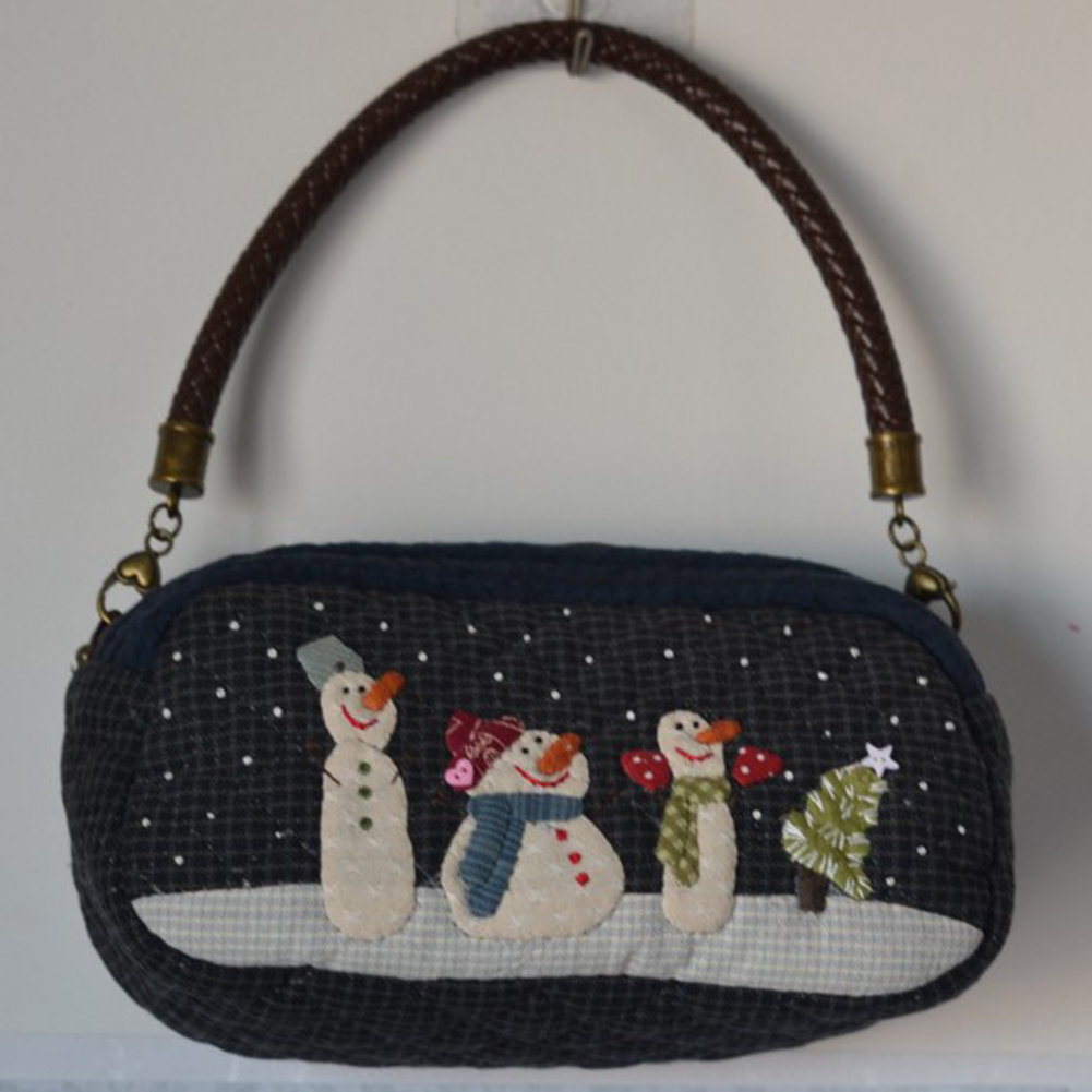 DIY Snow Shoulder Bag Patchwor - огляд і ціна Embroidery Xmas Kits