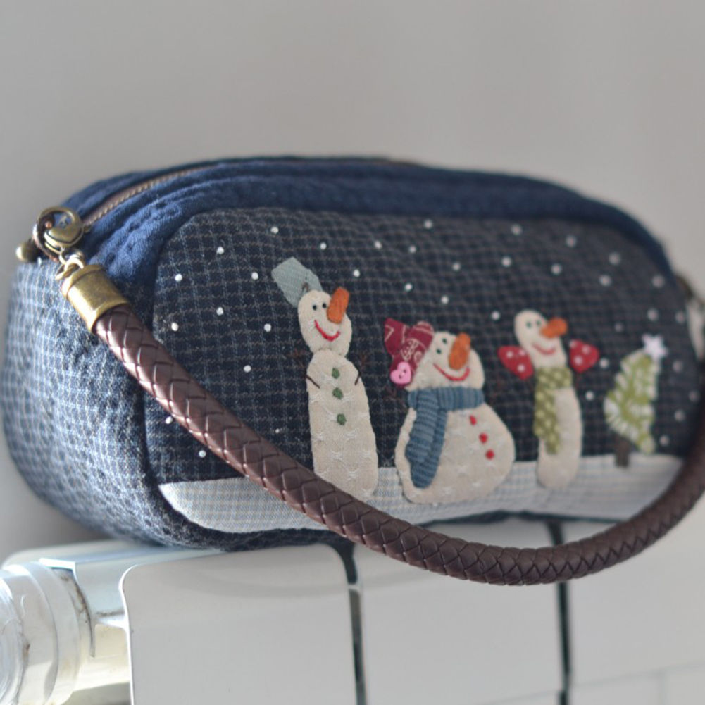 DIY Snow Shoulder Bag Patchwor - огляд і ціна Embroidery Xmas Kits