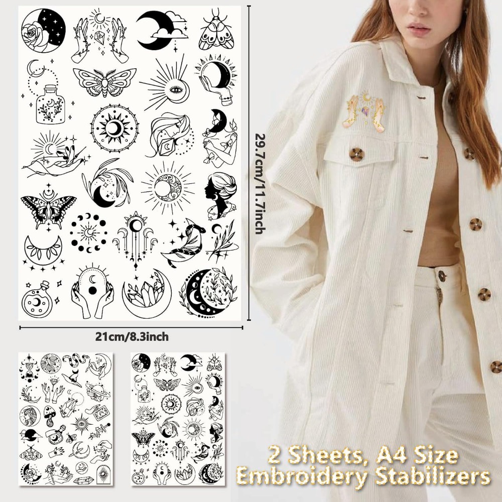 51Pcs Boho Moon Sun Water Solu - огляд і ціна Embroidery Ideas